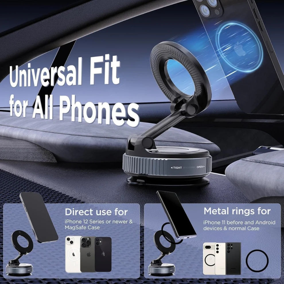 Vacuum Suction Magnetic phone holder